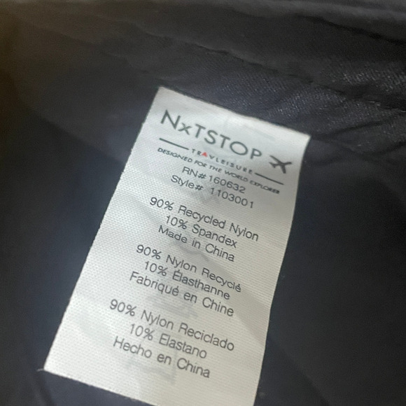 NxTSTOP Men's Large Black Travleisure Tech Pant Stretch Lightweight Pockets - Picture 7 of 9